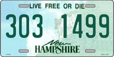 NH license plate 3031499