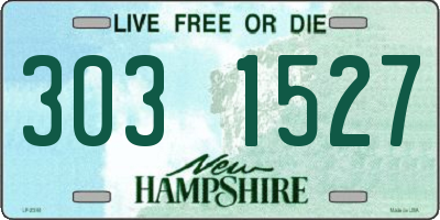 NH license plate 3031527