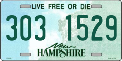 NH license plate 3031529