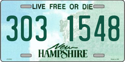 NH license plate 3031548