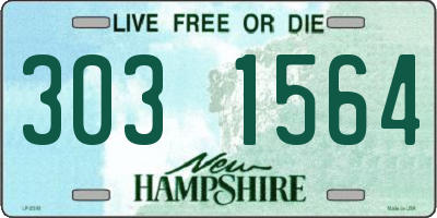 NH license plate 3031564