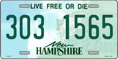 NH license plate 3031565
