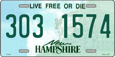 NH license plate 3031574