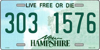 NH license plate 3031576