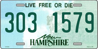 NH license plate 3031579