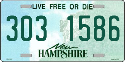 NH license plate 3031586