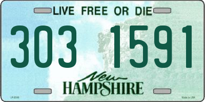 NH license plate 3031591