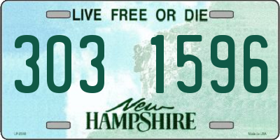 NH license plate 3031596