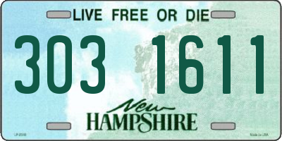 NH license plate 3031611