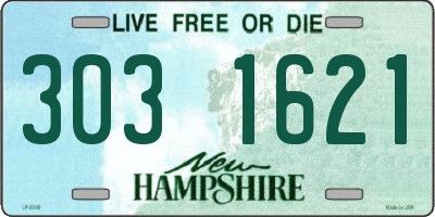 NH license plate 3031621