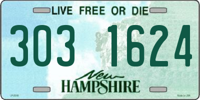 NH license plate 3031624