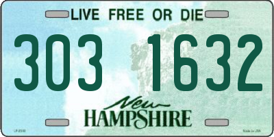 NH license plate 3031632