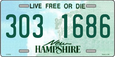 NH license plate 3031686