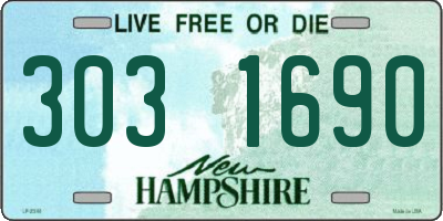 NH license plate 3031690