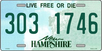 NH license plate 3031746