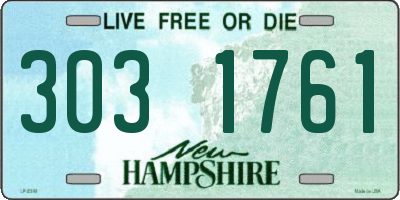 NH license plate 3031761