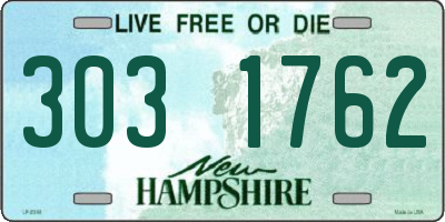 NH license plate 3031762