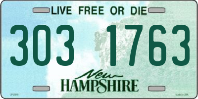NH license plate 3031763