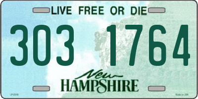 NH license plate 3031764