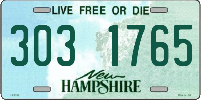 NH license plate 3031765