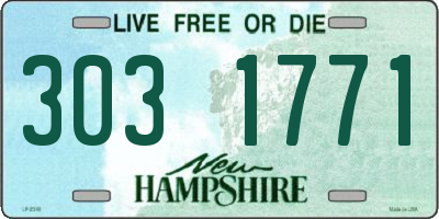 NH license plate 3031771
