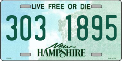 NH license plate 3031895