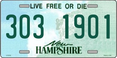 NH license plate 3031901