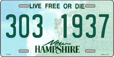 NH license plate 3031937