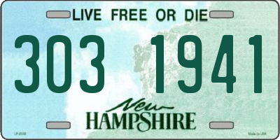 NH license plate 3031941