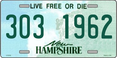 NH license plate 3031962