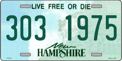 NH license plate 3031975