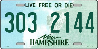 NH license plate 3032144