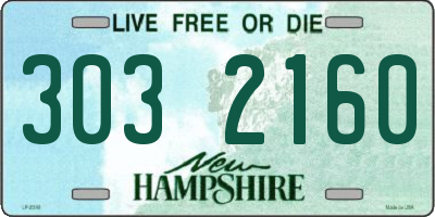 NH license plate 3032160