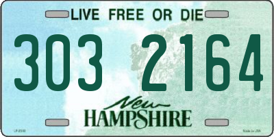 NH license plate 3032164
