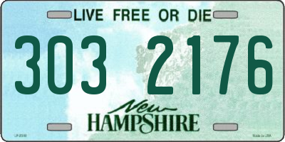 NH license plate 3032176