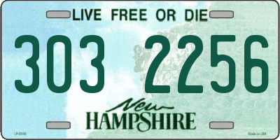 NH license plate 3032256