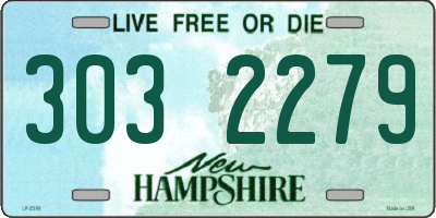 NH license plate 3032279