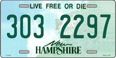 NH license plate 3032297