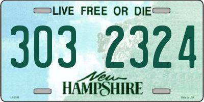 NH license plate 3032324