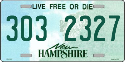 NH license plate 3032327