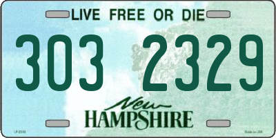 NH license plate 3032329