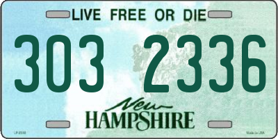 NH license plate 3032336