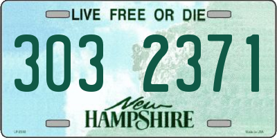 NH license plate 3032371