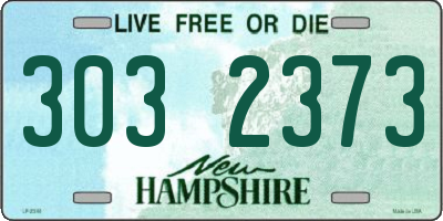 NH license plate 3032373