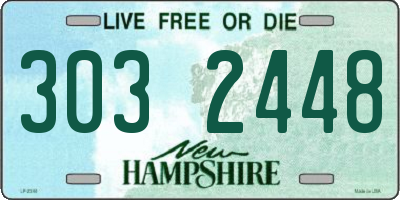 NH license plate 3032448