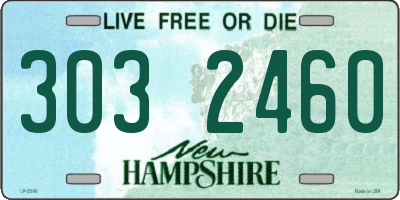 NH license plate 3032460