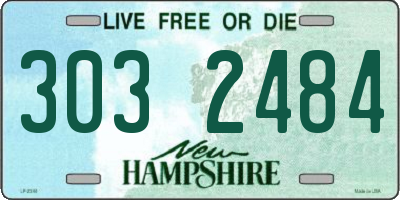 NH license plate 3032484