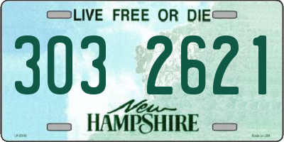 NH license plate 3032621