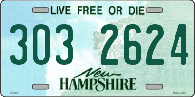 NH license plate 3032624
