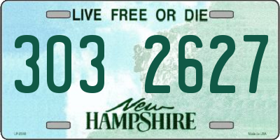 NH license plate 3032627